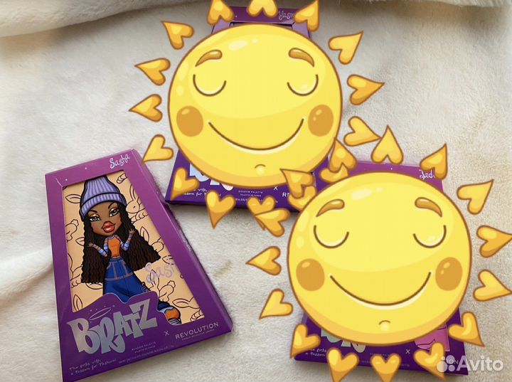 Палетки теней Bratz x Revolution