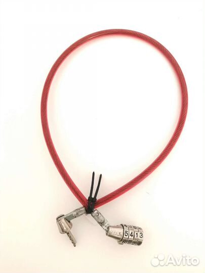 Замок тросик с кодом