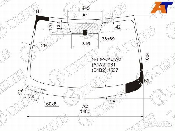Стекло лобовое nissan qashqai