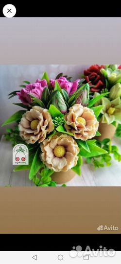 Весенние букетики из мыла. Листайте карусель