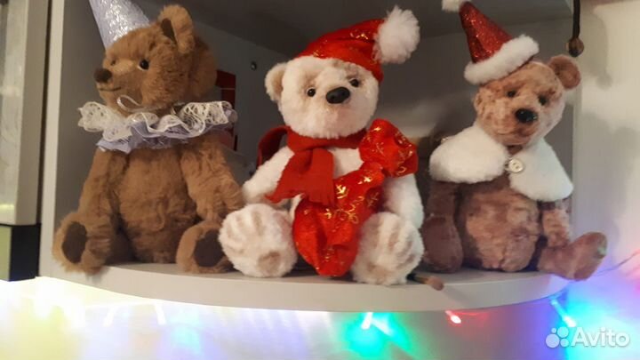 Новогодняя/рождественская кукла, мишка, заяц