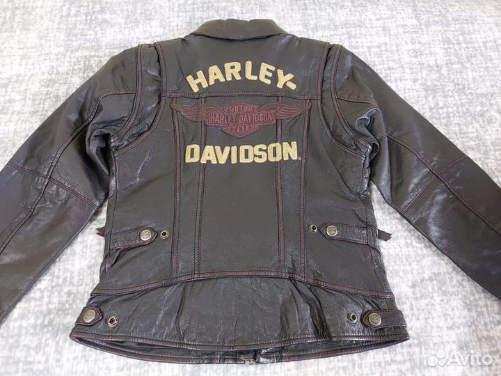 Женская кожаная ездовая куртка Harley-Davidson