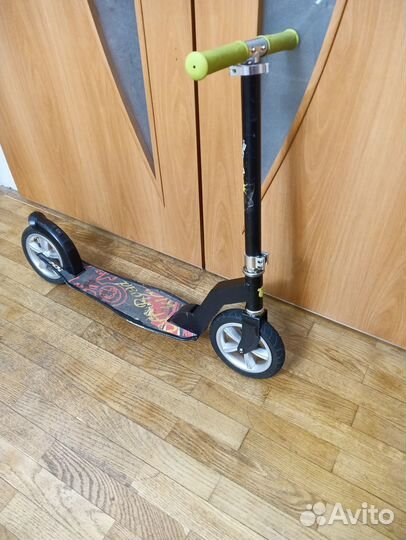 Самокат складной детский, надувные колёса