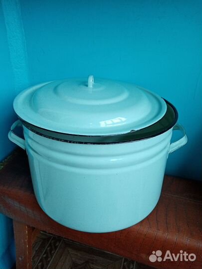 Кастрюля, бак, ведро, бидон эмалированные