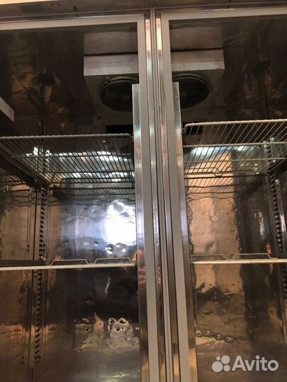 Шкаф холодильный 2х дверный isa ge 1400tn ss+ss -5