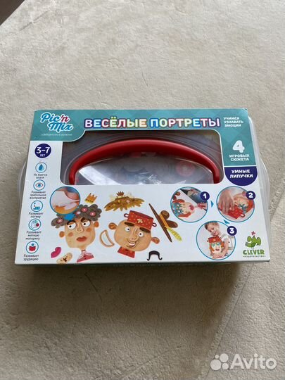 Умные-липучки игра Весёлые портреты от Clever