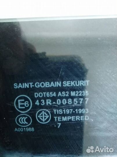 Стекло двери задней правой Mazda Mazda 3 BK 2002-2