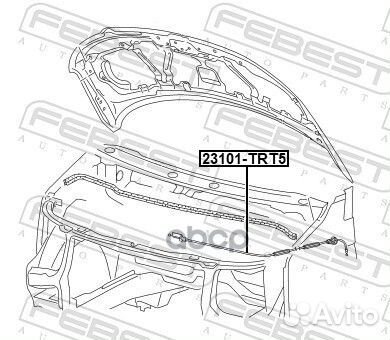 23101-TRT5 тросик привода открывания замка капо