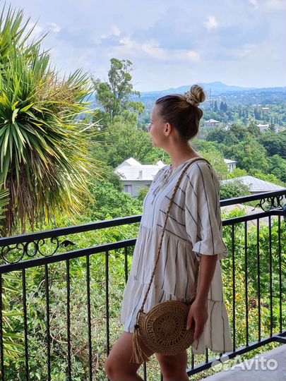 Сумка летняя бохо ротанг