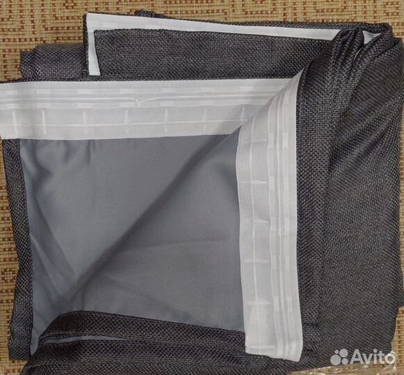 Готовые шторы рогожка блэкаут