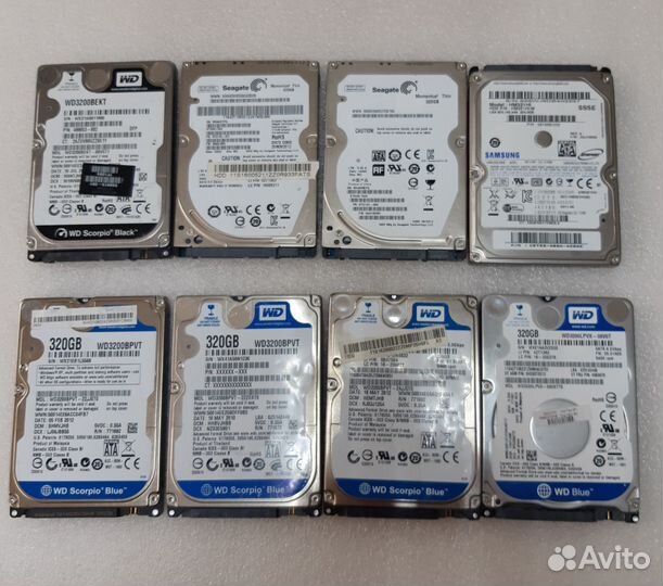 Жесткий диск для ноутбука 1tb, 500gb, 320gb, 250gb