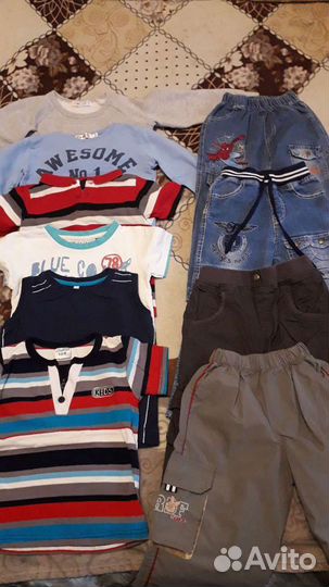 Вещи пакетом для мальчика 104-110