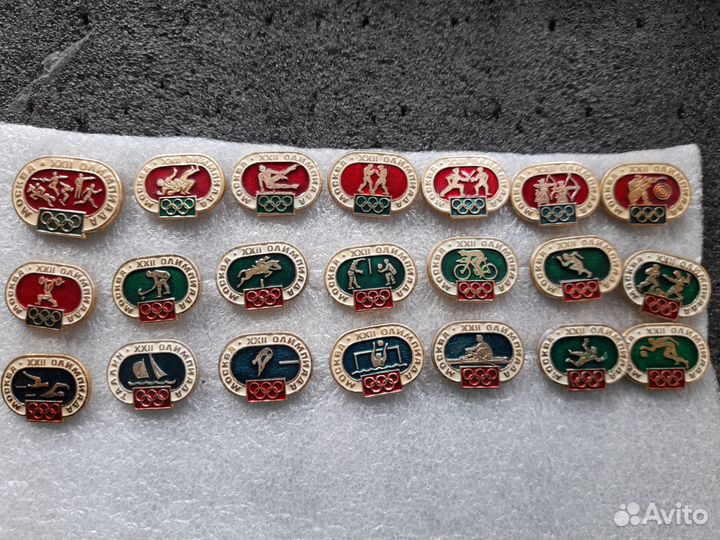 Значки СССР олимпиада 80