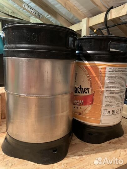 Кега алюминевая 11 литров