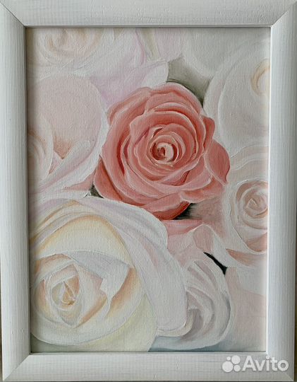 Картина маслом на холсте цветы