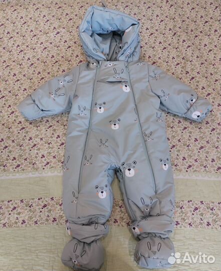 Комбинезон-трансформер зимний и демисезонный 74-80