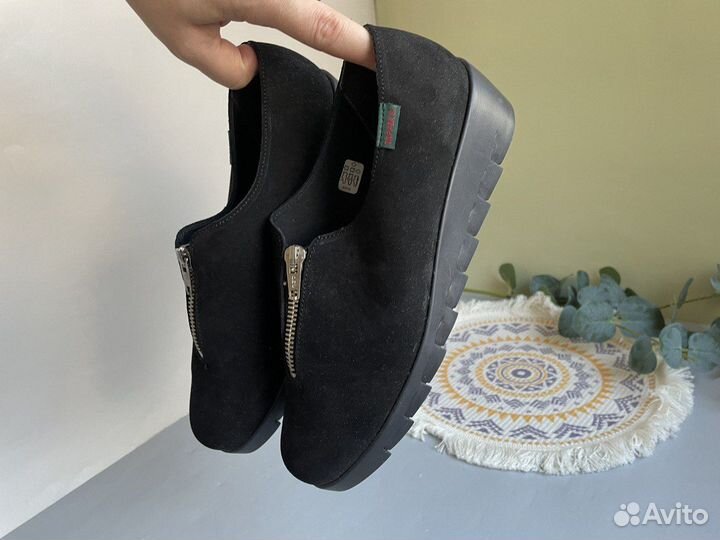 Слипоны туфли 38 тканевые новые