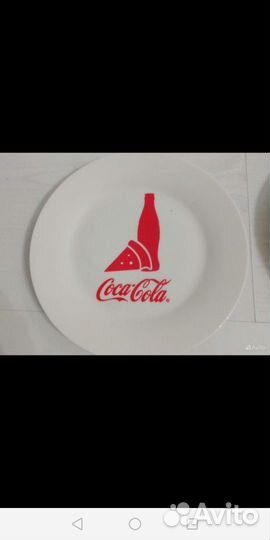 Новая десертная тарелка”Coca-cola”