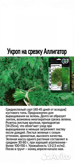 Семена овощей и зелени ГОСТ