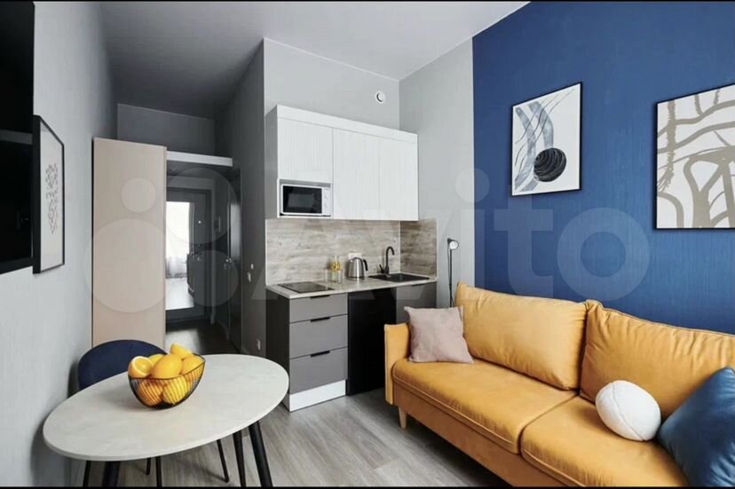 Квартира-студия, 17 м², 1 кровать