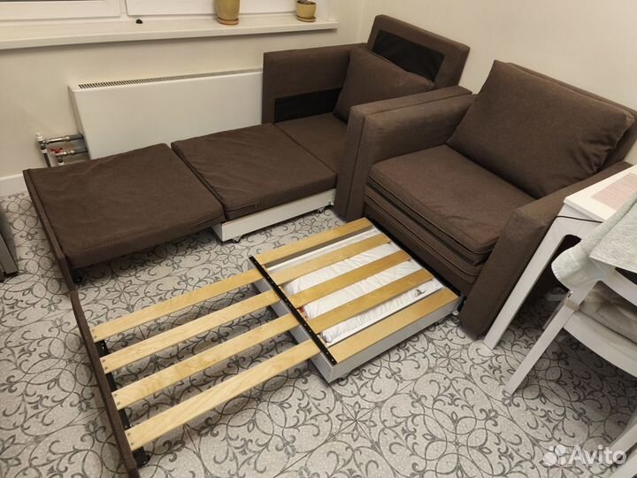 Кресло кровать IKEA Vattviken 2 шт бу