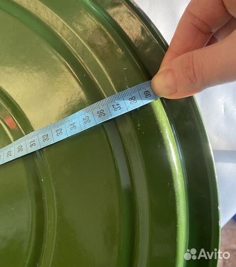 Крышка эмалированная от большой кастрюли