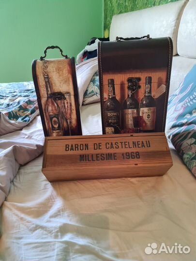 Деревянные подарочные футляры для алкоголя