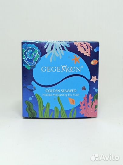 Патчи для глаз Gegemoon Golden Seaweed синие оптом