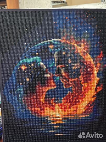 Алмазная мозаика 40 на 50 готовая
