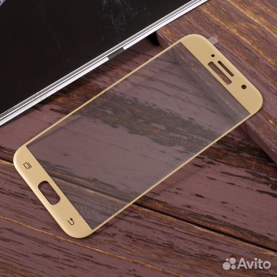 Защитное стекло 3D samsung Galaxy A5 2017 (gold)