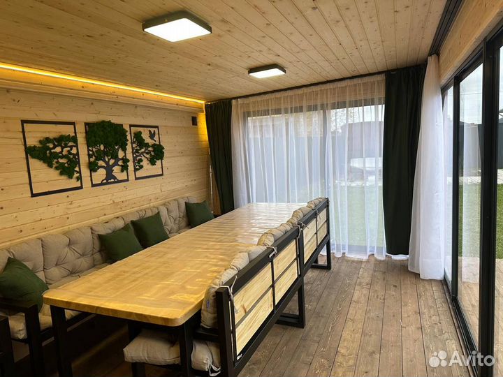 Беседка с мангалом