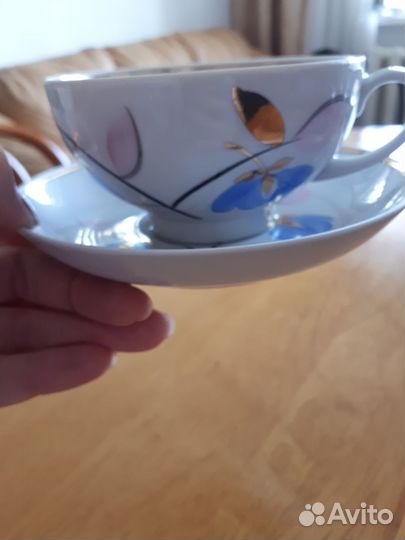 Чайная пара Дулево 1974 г