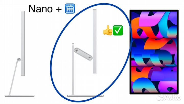 Apple studio display 27 nano + lift
