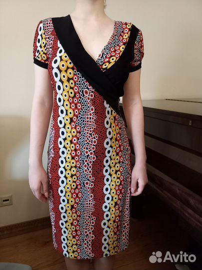 Летнее платье фирм натур трикотаж хлопок р 42,44