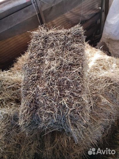 Сено в тюках, солома
