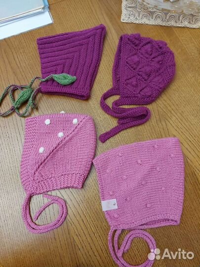 Эксклюзивные вязанные шапки, береты ручной работы