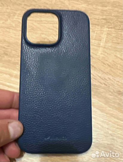 Кожаный чехол накладка iPhone 14 Pro Max