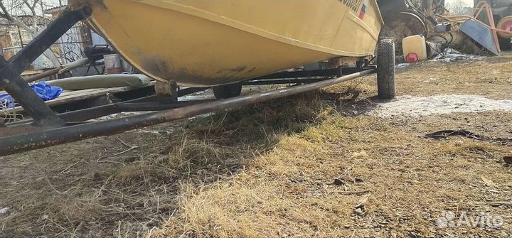 Крым с мотором Suzuki DT 30 и телегой