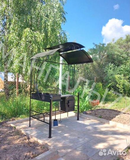 Мангал в стиле лофт