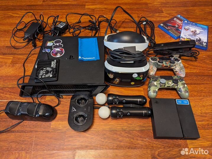 Игровая приставка ps4 pro 1tb +ps VR + ps move