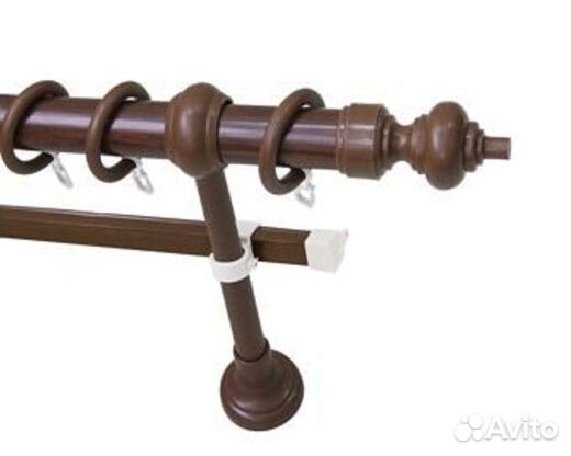 Карниз круглый на 2 шторы 2,6м