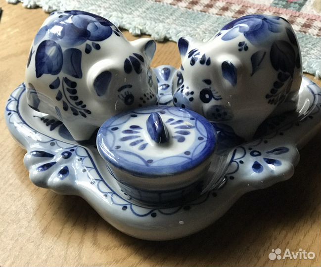 Набор для специй гжель