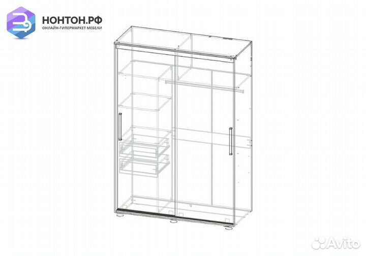 Шкаф-купе Комфорт-12 Прайм венге