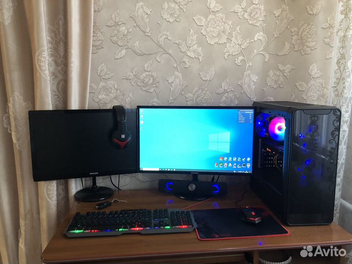 Игровой компьютер в сборе