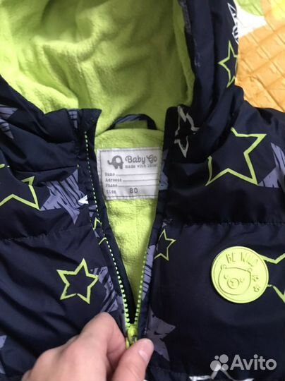 Зимний комбинезон для мальчика 80