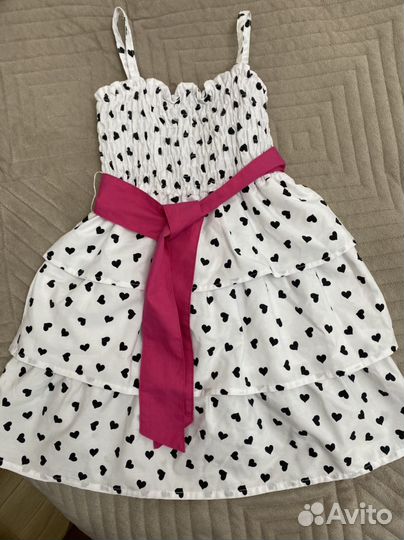 Хлопковый сарафан для девочки 104