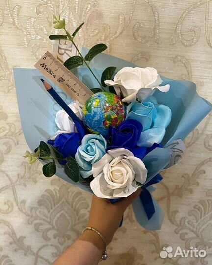 Букет из мыльных роз