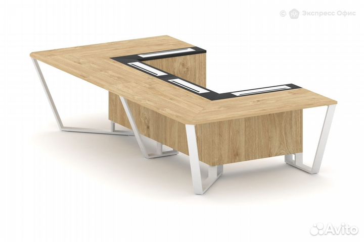 Стол для переговоров П-образный Steel Meet KM-PR.B.SP-07P