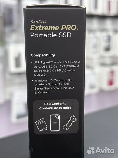 Портативный SanDisk Extreme PRO SSD V2 2TB