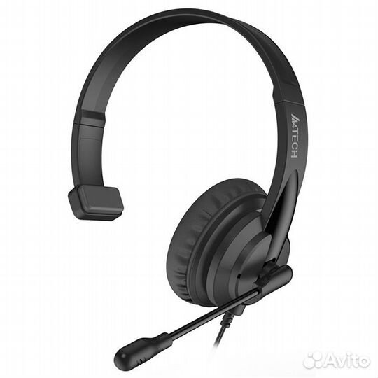 Наушники с микрофоном A4Tech HS-11 черные, mini ja